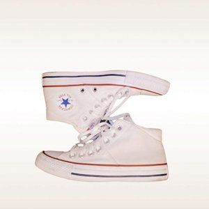 Converse All-Star High Top White, Red, & Blue Women's Size 6